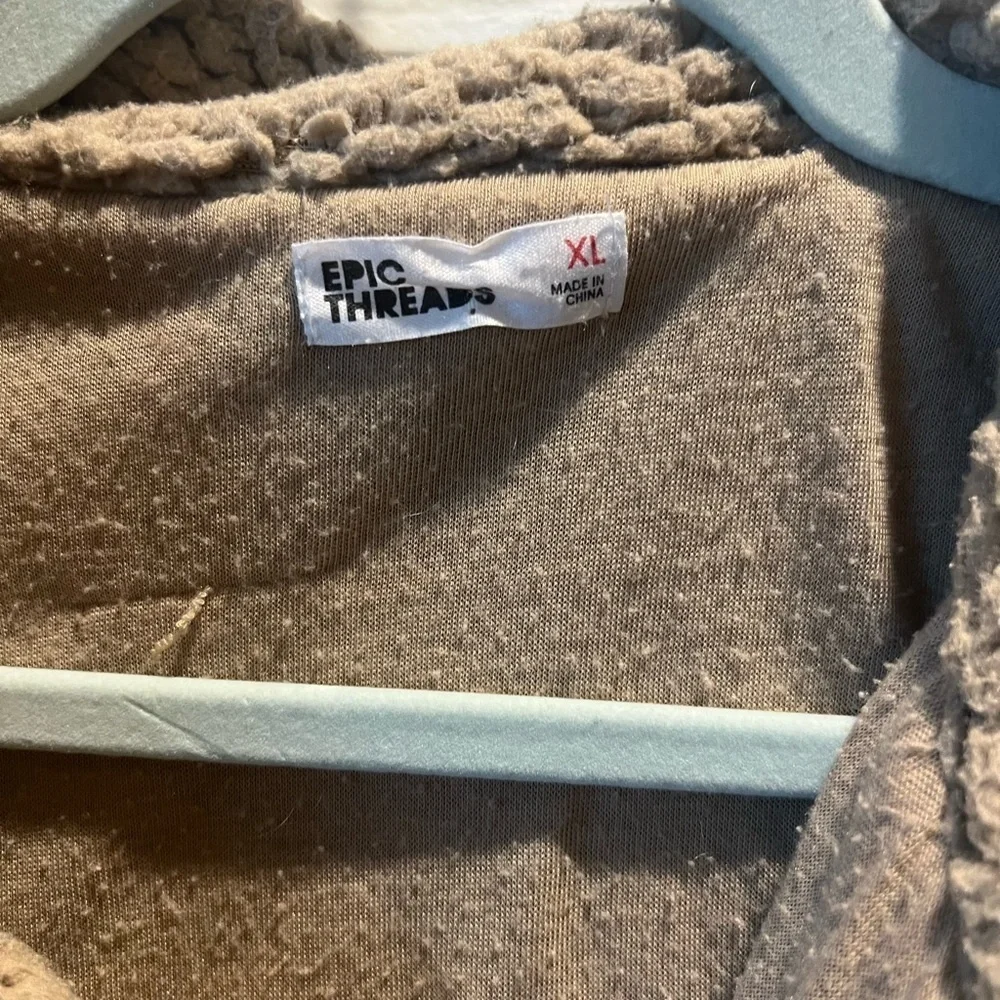 Epic Threads Tan Sherpa Jacket